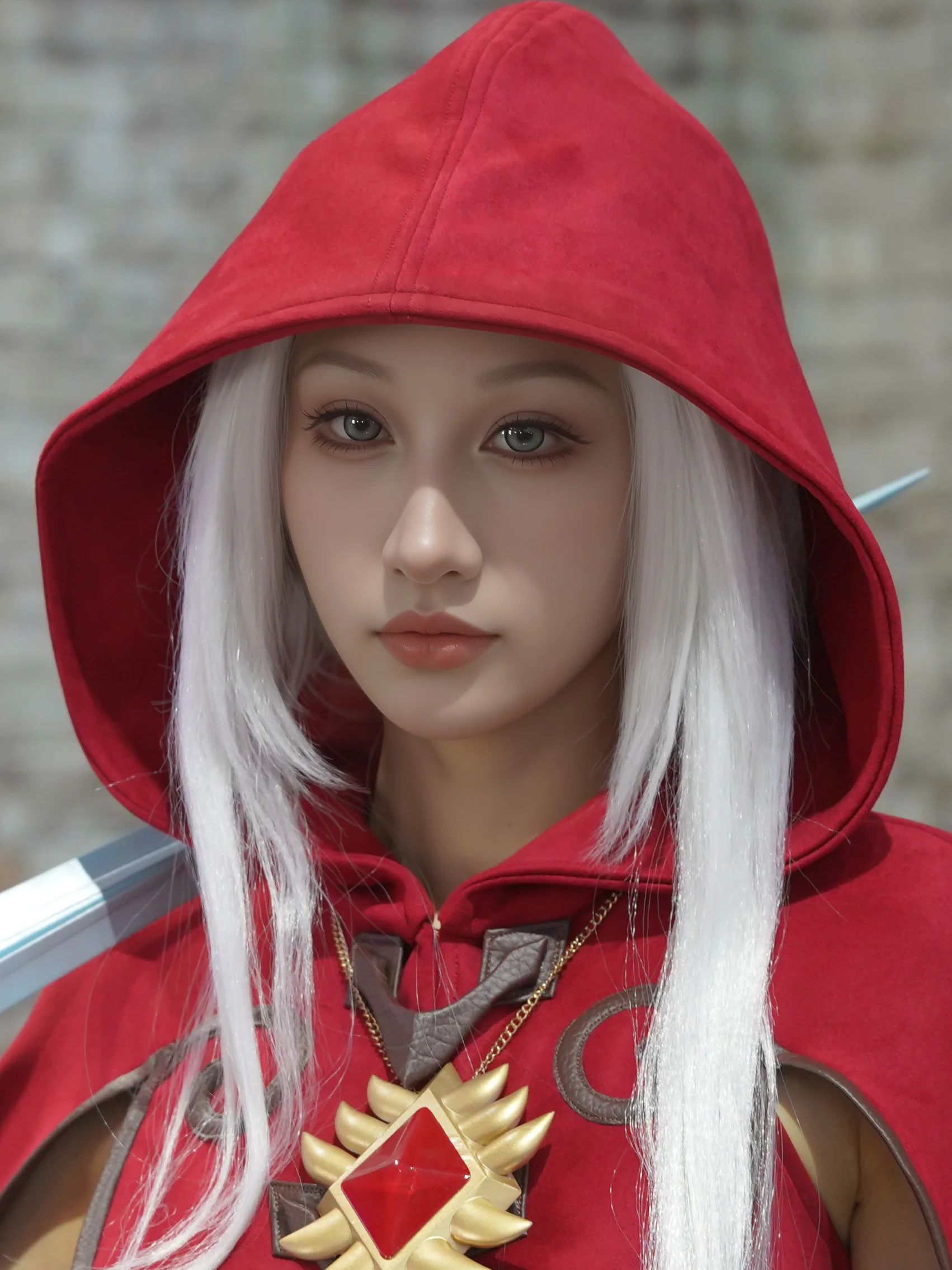 美瞳变色发光 修图前