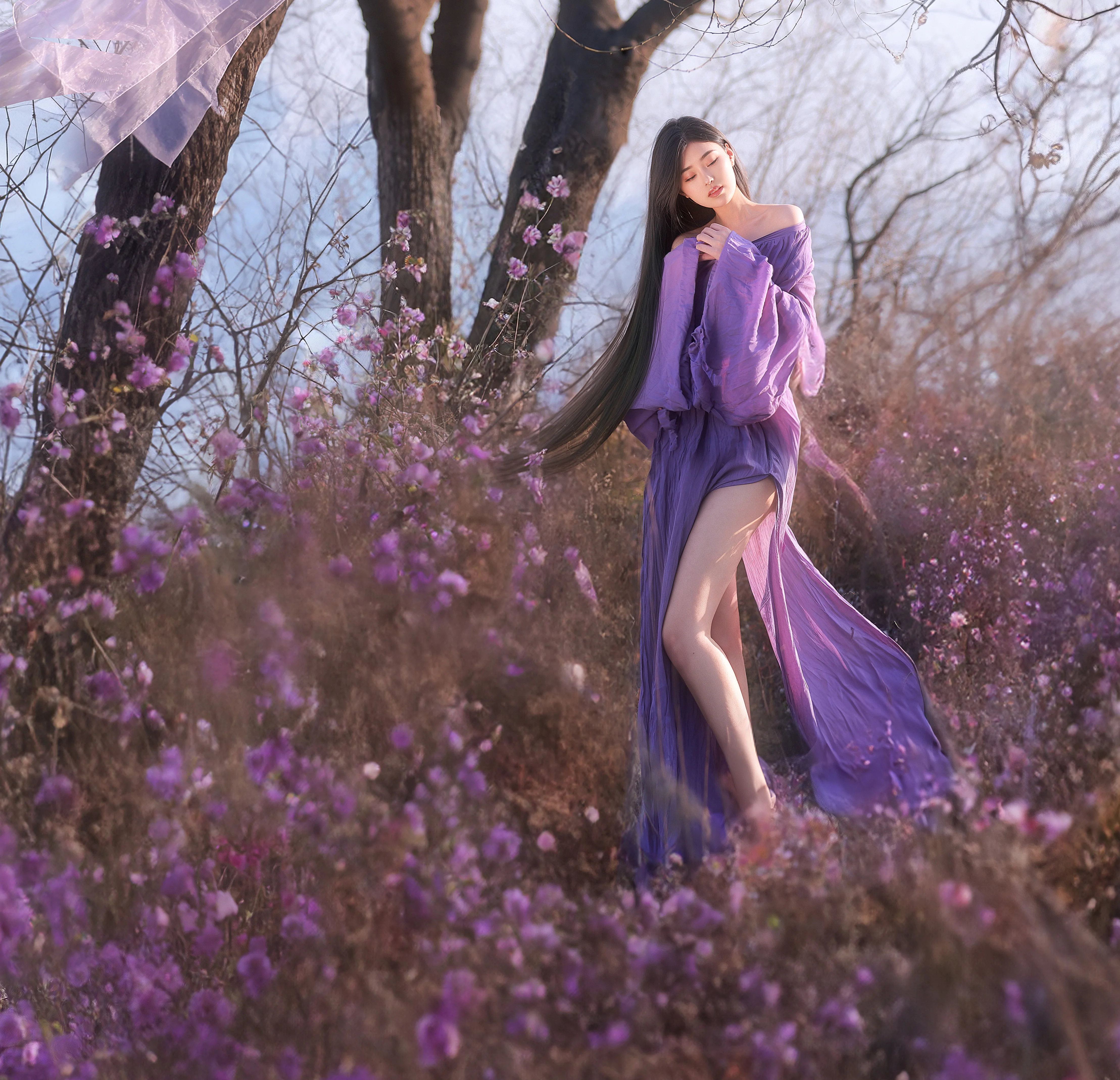 飘逸裙摆 修图前